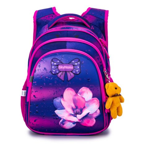 Шкільний рюкзак R2-183 для дівчинки 1-4 клас ортопедичний SkyName Winner розмір: 30*18*37 см фіолетовий