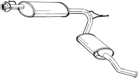 Глушник задній CITROEN Jumper 02-06, BOSAL (283581)