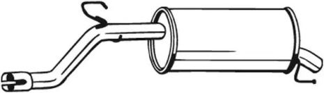 Глушитель задний, BOSAL (185233)