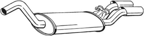 Глушник задній AUDI Cabriolet B4 92-00, BOSAL (105127)
