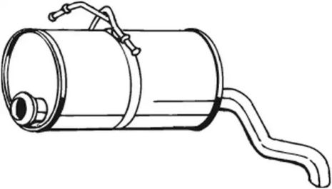 Глушитель задний PEUG PARTNER 99-02, BOSAL (135001)