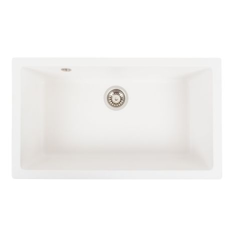 Гранітна мийка для кухні Platinum 7945 Paruana матова (біла)