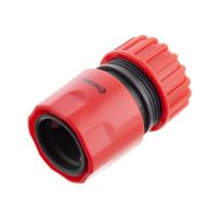 Коннектор с аквастопом 3/4" для шланга 3/4" INTERTOOL GE-1021