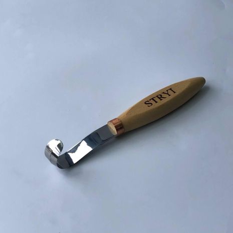 Стаміска ложкоріз 80 мм STRYI Profi для вирізання ложки з дерева (для правої руки), арт.150080