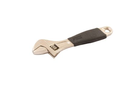 Ключ розвідний 150 мм 0 - 20 мм C45/Ni рукоятка з TPR накладкою MASTERTOOL 76-0121