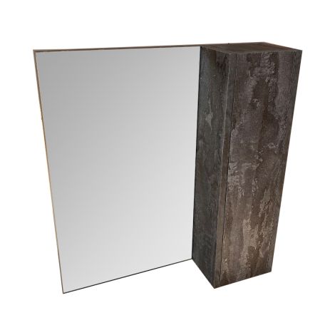 Зеркало біля ванни GT home Лофт 60 см праве залізний камінь