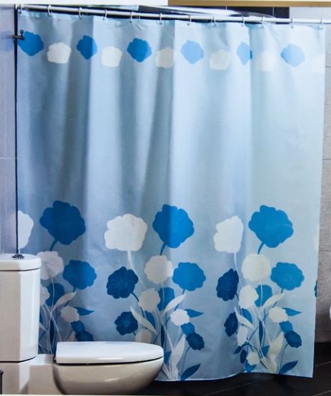 Штора для ванної кімнати Miranda HERBARIUM Блакитний