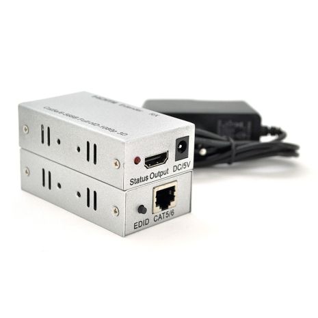 Одноканальний активний підовжувач HDMI сигналу UTP кабелю. Дальність передачі: до 60метрів, cat5e/cat6e