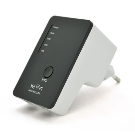 Підсилювач WiFi сигналу із вбудованою антеною LV-WR02В, живлення 220V, 300Mbps, IEEE 802.11b/g/n, 2.4GHz,