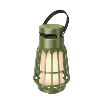 Портативна колонка HOCO BS61 Wild fun outdoor camping light BT speaker Olive Green