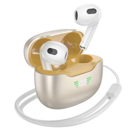 Наушники BOROFONE BW40 Gratified true wireless BT headset Champagne Gold