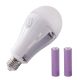 LED Лампа з акумулятором аварійна цоколь (патрон E27/15W/3W від АКБ/2*18650/up to 4 Hours)