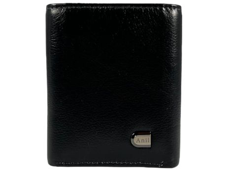 Чоловічий гаманець Anil із натуральної шкіри 688-A чорний