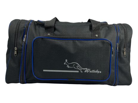 Дорожня сумка Wallaby на 2 виделки 365-1 чорна з синім