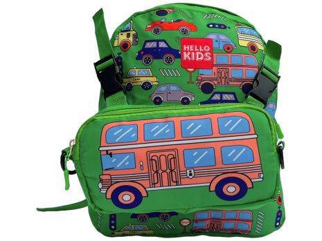 Детский рюкзак HELLO KIDS сумка-пенал в комплекте 3815-5 зеленый