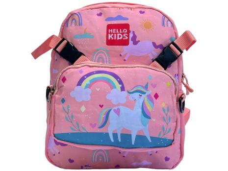 Дитячий рюкзак HELLO KIDS сумка-пенал у комплекті 3813-4 рожевий