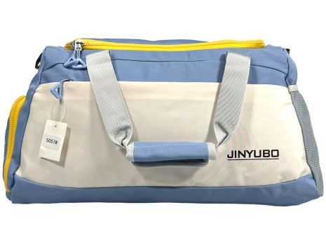 Спортивная сумка Jinyubo на три отделения 5057-2 голубой