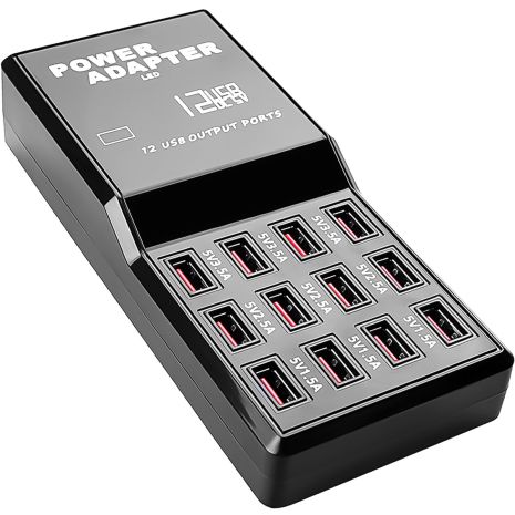 Сетевое зарядное устройство Addap WLX-858, сзу на 12 USB портов, 60W