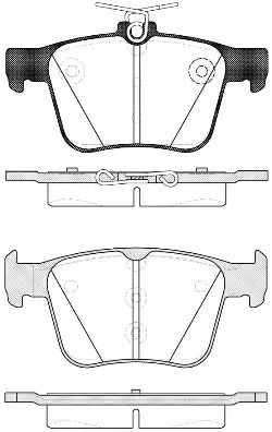 Комплект тормозных колодок, дисковый тормоз SKODA KODIAQ, SEAT LEON, REMSA (151610)