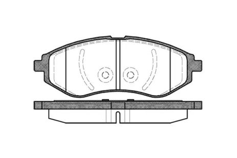 Комплект гальмівних колодок, дискове гальмо CHEVROLET AVEO, CADILLAC XLR, REMSA (098600)