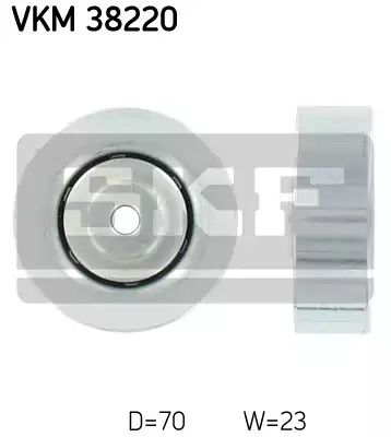 Натяжной ролик поликлинового ремня VAUXHALL OMEGA, OPEL OMEGA, SKF (VKM38220)