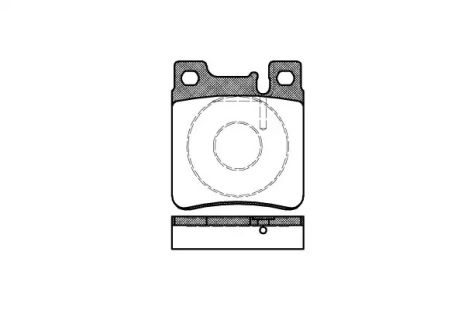 Комплект тормозных колодок, дисковый тормоз CHRYSLER CROSSFIRE, MERCEDES-BENZ SLK, REMSA (040700)