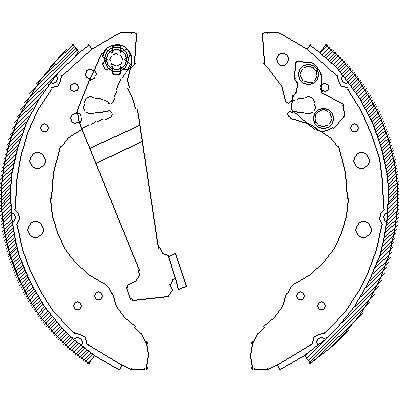 Комплект тормозных колодок CHERY FENGYUN, GEELY MR, WOKING (Z404601)