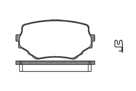 Комплект тормозных колодок, дисковый тормоз SUZUKI GRAND VITARA, REMSA (059402)