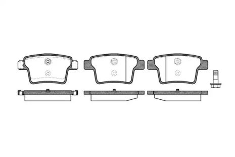 Комплект тормозных колодок, дисковый тормоз BYD S6, JAGUAR X-TYPE, REMSA (114910)