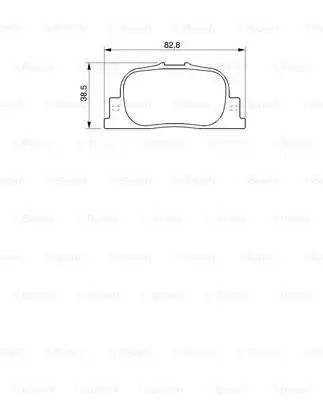 Комплект гальмівних колодок, дискове гальмо LEXUS ES, TOYOTA WINDOM, BOSCH (0986424730)