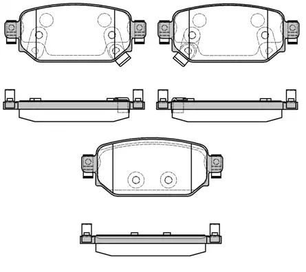 Комплект гальмівних колодок, дискове гальмо MAZDA 3, WOKING (P1631302)