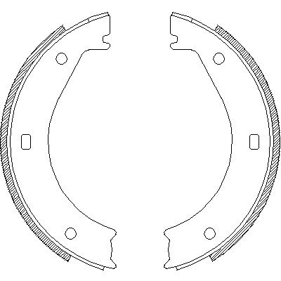 Колодки ручного гальма BMW 5(E28,E34) 81-97/6(E24) 77-89/ 7(E38) 94-01 (ATE), WOKING (Z440400)