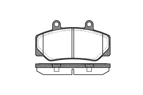 Комплект тормозных колодок, дисковый тормоз VOLVO 940, REMSA (017620)