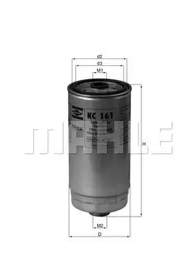 Фільтр паливний RENAULT TRUCKS, MAHLE/KNECHT (KC161)