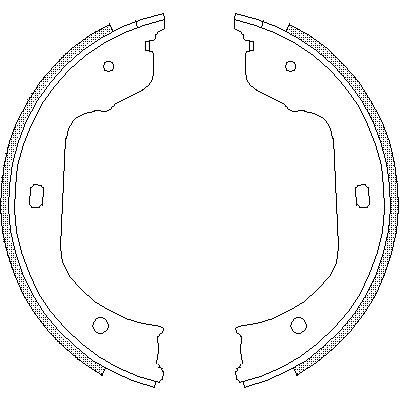 Комплект тормозных колодок, стояночный тормоз VW TRANSPORTER, BMW X6, WOKING (Z474000)