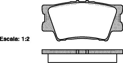 Комплект тормозных колодок, дисковый тормоз LEXUS ES, TOYOTA AURION, REMSA (123100)