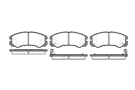 Комплект тормозных колодок, дисковый тормоз ISUZU RODEO, OPEL FRONTERA, WOKING (P525302)