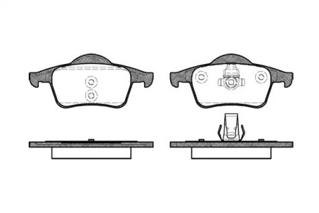Комплект тормозных колодок, дисковый тормоз VOLVO XC90, REMSA (071400)
