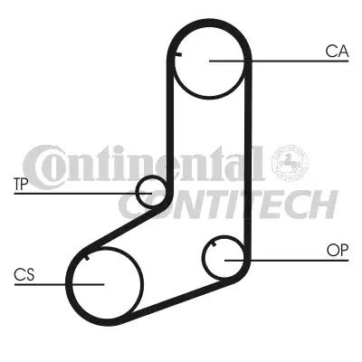 Ремінь зубчастий ГРМ HYUNDAI SONATA, MITSUBISHI L, CONTITECH (CT911)