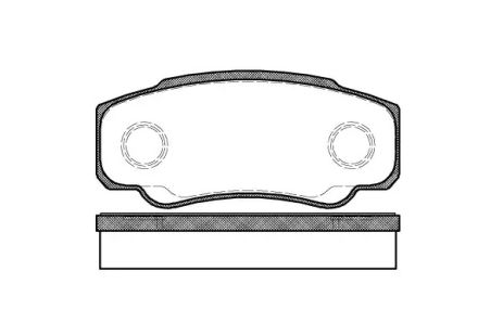 Комплект гальмівних колодок, дискове гальмо FORD TAUNUS, PEUGEOT BOXER, WOKING (P861300)