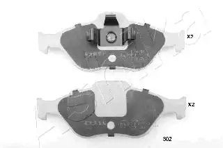 Комплект тормозных колодок, дисковый тормоз MAZDA 2, FORD FIESTA, ASHIKA (5003302)