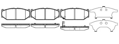 Комплект тормозных колодок, дисковый тормоз SUZUKI (CHANGHE), REMSA (138111)
