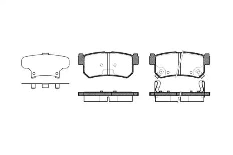 Комплект тормозных колодок, дисковый тормоз DAEWOO REXTON, SSANGYONG REXTON, WOKING (P646362)