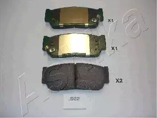 Комплект тормозных колодок, дисковый тормоз SSANGYONG REXTON, KIA SORENTO, ASHIKA (510SS02)