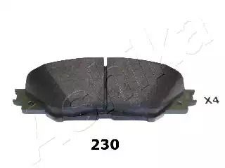 Комплект тормозных колодок, дисковый тормоз TOYOTA AURIS, ASHIKA (5002230)