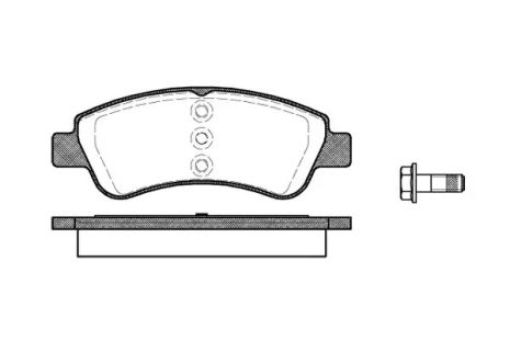 Комплект тормозных колодок, дисковый тормоз GREAT WALL, MITSUBISHI ASX, REMSA (084020)