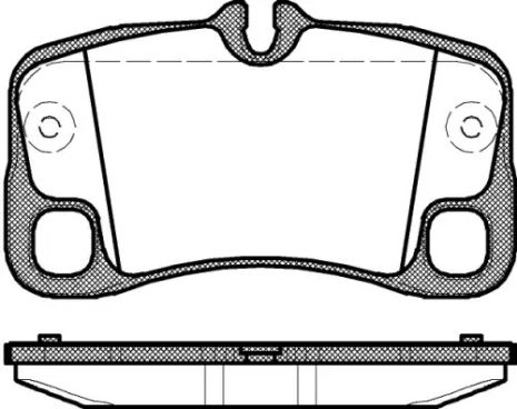 Комплект тормозных колодок, дисковый тормоз PORSCHE 911, REMSA (136900)