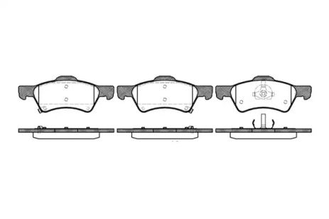 Комплект тормозных колодок, дисковый тормоз CHRYSLER VOYAGER, WOKING (P910302)