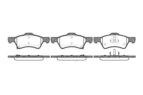 Комплект тормозных колодок, дисковый тормоз CHRYSLER VOYAGER, WOKING (P910302)