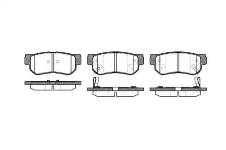 Комплект тормозных колодок, дисковый тормоз HYUNDAI (BEIJING), KIA MAGENTIS, REMSA (074602)
